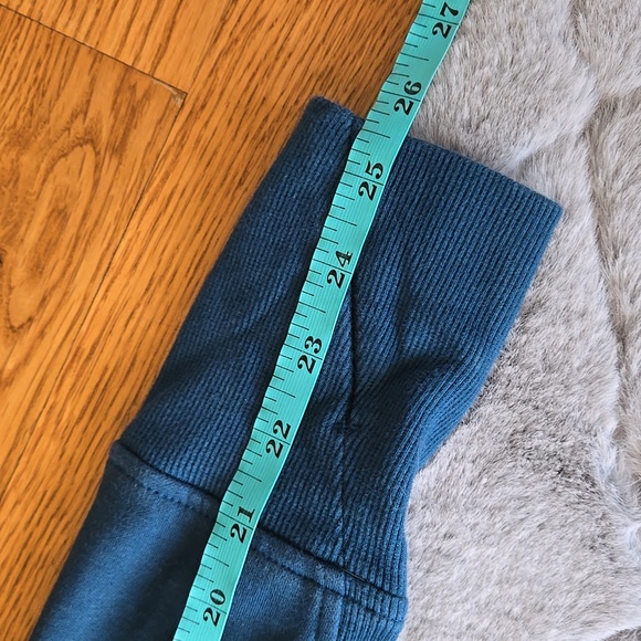 Athleta Blue Full Zip Sweatshirt Jacket, Womens Large Tall, Great Condition - Picture 7 of 11